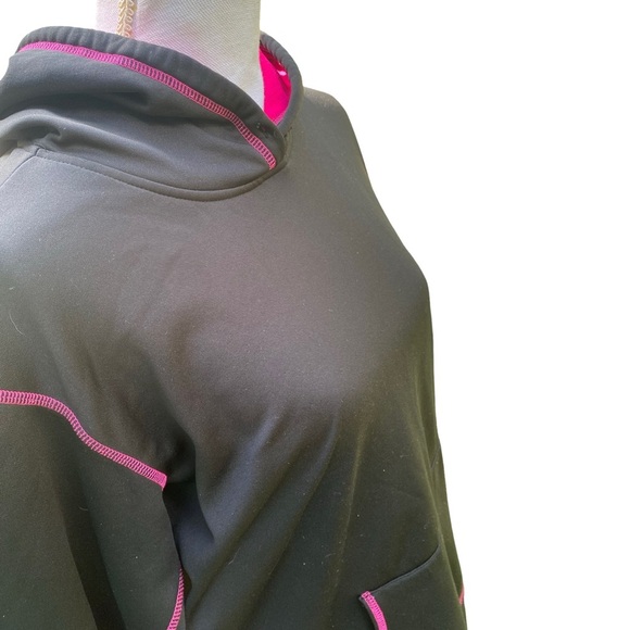 BCG Pullover Hoodie in Black with Pink Trim Size XL - Picture 3 of 6